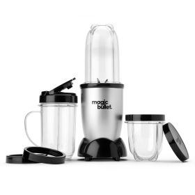 Magic Bullet 11 Piece Personal Blender MBR-1101 ‚Äì Silver / Black