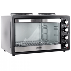 Better Chef Central XL Toaster Oven Broiler with Dual Element Solid Burners