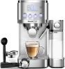 Geek Chef Espresso and Cappuccino Machine with Automatic Milk Frother,20Bar Espresso Maker for Home, for Cappuccino or Latte,with ESE POD filter