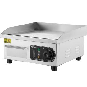 VEVOR Commercial Electric Griddle, 1700W Countertop Flat Top Grill, 122Â°F-572 Â°F Adjustable Temp