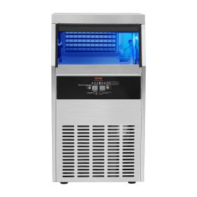 VEVOR Commercial Ice Maker, 100lbs/24H, Ice Maker Machine, 50 Ice Cubes in 12-15 Minutes