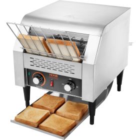 VEVOR Commercial Conveyor Toaster, 300 Slices/Hour Conveyor Belt Toaster, Heavy Duty Stainless Steel Commercial Toaster Oven