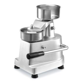 VEVOR Commercial Burger Patty Maker, 130mm/5inch Hamburger Beef Patty Maker, Heavy Duty Food-Grade Stainless Steel Bowl Burger Press Machine