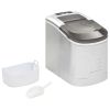 Ice Cube Maker Silver 0.6gal 33.1 lbs / 24 h