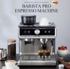 Semi-automatic coffee Grinding all-in-one 20Bar dual boiler grinder Two-cup extraction Cappuccino American Italian Esppresso LCD Touch + Instrument Di