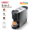 4 in 1 in cold / hot mode With water level line 19Bar cold / hot extraction French mocha Italian 1L water tank, espresso