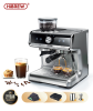 Semi-automatic coffee Grinding all-in-one 20Bar dual boiler grinder Two-cup extraction Cappuccino American Italian Esppresso LCD Touch + Instrument Di