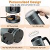 Frother for Coffee, Milk Frother, 4 IN 1 Automatic Hot and Cold Foam Maker, BIZEWO Stainless Steel Milk Steamer for Latte, Cappuccinos, Macchiato