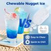 Countertop Nugget Ice Maker with Ice Scoop and Water Tray