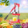 Citrus Pomegranate Juicer Labor-saving Manual Fruit Juicer Press Fruit Squeezer with Stable Non-slip Base, Red