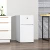 Double Door Mini Fridge with Freezer, 3.2 Cu.Ft Compact Refrigerator with Adjustable Shelf, Adjustable Thermostat and Reversible Door for Bedroom