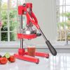 Citrus Pomegranate Juicer Labor-saving Manual Fruit Juicer Press Fruit Squeezer with Stable Non-slip Base, Red