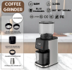 PSCG018 Professional tapered burr coffee grinder 51 gear adjustment powder mesh IMD Touch control Taper unburr electric coffee grinding bean bin 350g