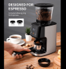 PSCG015 Electric Spice coffee grinder 31 gear control powder eye touch control cone electric coffee grinder bean bin 275g powder bin 100g LED