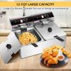 3400W Dual Tank Electric Countertop Deep Fryer