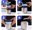 PSZB11   portable ice maker travel ice bucket three layer DIY ice cup ice lattice + cold storage car refrigerator without BPA capacity 650ml camping f