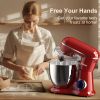 3-IN-1 Electric Stand Mixer, 660W 10-Speed With Pulse Button, Attachments Include 6.5QT Bowl, Dough Hook, Beater, Whisk For Most Home Cooks