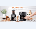 PSCG015 Electric Spice coffee grinder 31 gear control powder eye touch control cone electric coffee grinder bean bin 275g powder bin 100g LED