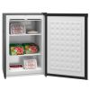 HOMCOM Upright Freezer, 3.0 Cubic Feet Compact Mini Freezer with Reversible Single Door and Adjustable Thermostat, Small freezer for Home, Dorm