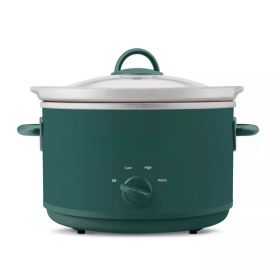 4.5qt Slow Cooker Ponderosa Green (Color: green)