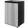 HOMCOM Upright Freezer, 3.0 Cubic Feet Compact Mini Freezer with Reversible Single Door and Adjustable Thermostat, Small freezer for Home, Dorm