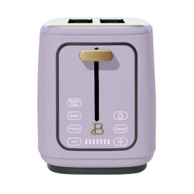 2 Slice Toaster with Touch-Activated Display, Cornflower (Color: Lavender)