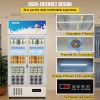 VEVOR Commercial Refrigerator,Display Fridge Upright Beverage Cooler, Glass Door with LED Light for Home, Store, Gym or Office